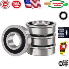 3/4" ID x 1-3/8" OD Flanged Ball Bearings - Set of 4 for Reliable Performance