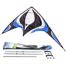Large Dual Line Stunt Kite, 84 Inch Wide Entry-Level Sport Kite for Adults