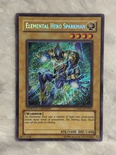 Yugioh! HP Elemental Hero Sparkman - EHC2-EN001 - Secret Rare - Moderate Play