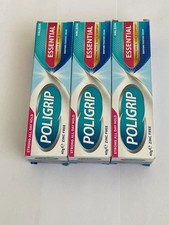 3X Poligrip Essential | Denture Fixative Cream | Strong All Day Hold 3X 40g New