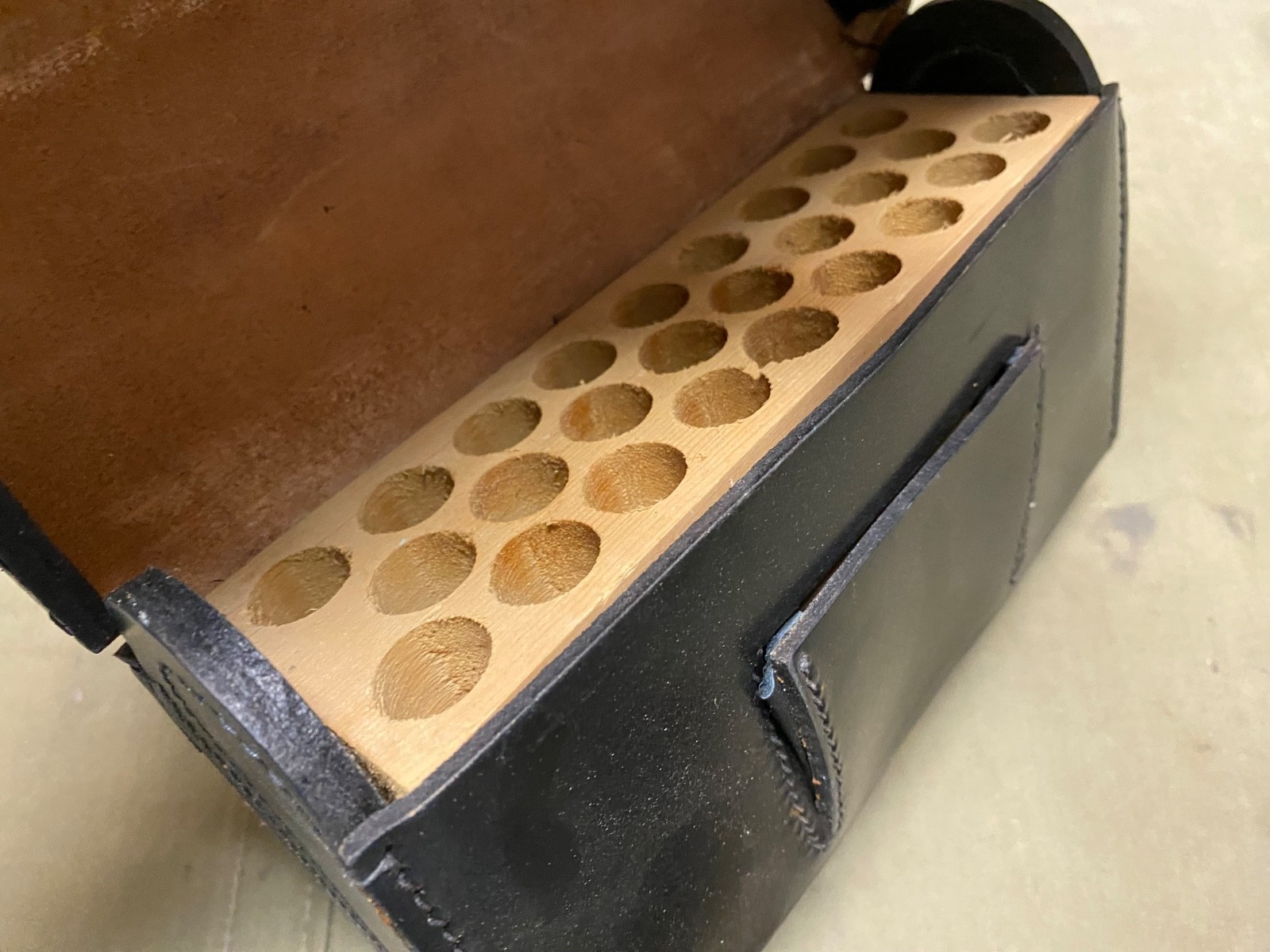 WAR OF 1812 US ARMY PATTERN 1808 CARTRIDGE RIFLE MUSKET AMMO BOX & CARRY STRAP