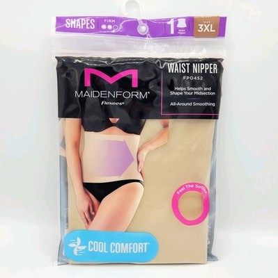 Maidenform Shapewear Seamless Firm Shaping Waist Trainer Nude Women's Plus 3XL