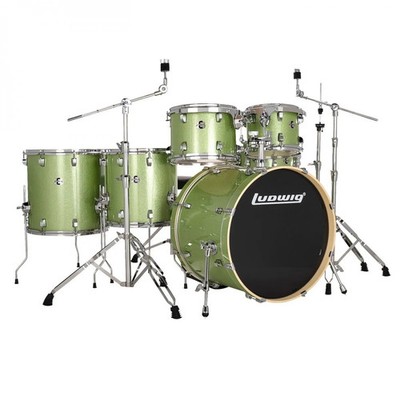 LUDWIG Evolution 22'' 6-pc Set + Hardware (Mint Sparkle)