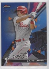 2021 Topps Finest Blue Refractor 149/150 JT Realmuto #36 0l9t