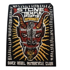 STONE TEMPLE PILOTS  SO COOL  IRON ON EMBROIDERED PATCH  ONE FREE STICKER