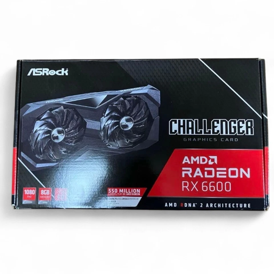 ASRock Radeon RX 6600 Challenger D 8GB GDDR6 Scheda Grafica Doppia Ventola 10... - Immagine 2 di 4