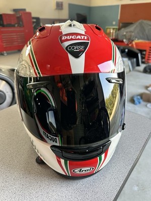 arai ducati rx7 gp helmet Very Rare] Arai RX-7 RR5 Ducati Corse Full-Face Helmet Size XL Great  Condition