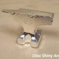10 oz Anvil 999+ Fine Silver Bullion Bar by Yeager's Poured Silver - YPS