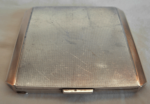 ART DECO 935 AUSTRIAN GILT SILVER COMPACT -- 98 grams - Picture 3 of 12