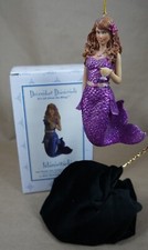 2015 DECEMBER DIAMONDS ISLAMORADA 55-90857 ORNAMENT 7" TALL MERMAID BROKE GLASS