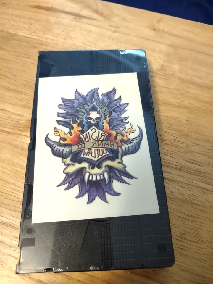 Very Rare Hank Williams III 3 Risin' Outlaw VHS Promotional Curb Records Sealed - Image 3 of 4