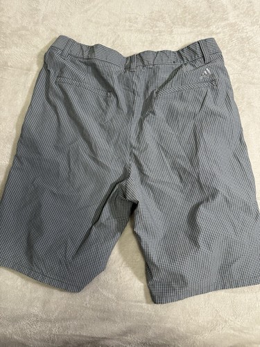 Adidas Men's Gray Check Golf Shorts Size 35 - Picture 5 of 5