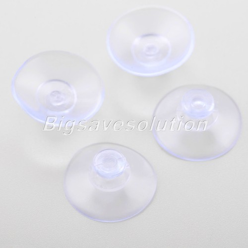 100pcs Clear Suction Cup Sucker Holder 20mm Wall Fridge Hook Hanger Rubber HQ - Picture 9 of 12