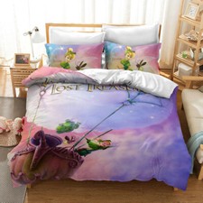 Girls Fair TinkerBell Bedding Set 2/3PC Duvet Cover & Pillowcase(s) Gift SingleN