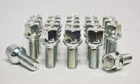 20 x M12 x 1.5, 26mm Thread, Radius Wheel Bolts (Silver)