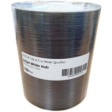 600x  DVD-R 16X 4.7GB White Inkjet Full Face Printable UK STOCK