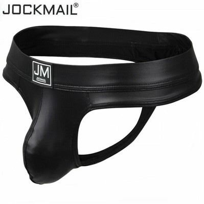 JOCKMAIL Herren Slip Unterwäsche Tanga G-String Unterhose Sexy String Kunstleder
