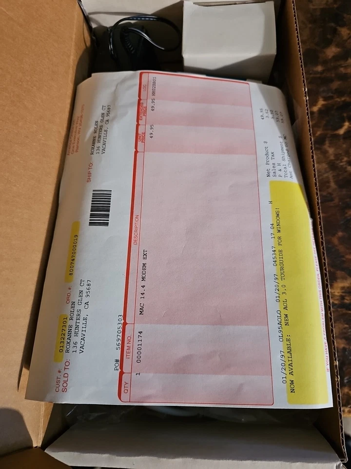 Vintage Apple Modem Quicktel Xeba 14.4 New Complete In Box 1994 - Image 3 of 4