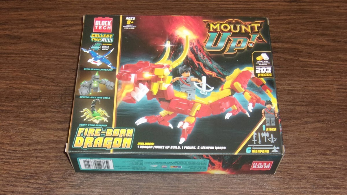 NIB 2023 Block Tech Mount Up! Fire-Born Dragon SKU 9116504 By RMS