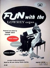 VINTAGE 1958 FUN WITH LOWREY ORGAN SHEET MUSIC BOOK VTG BARRON SMITH