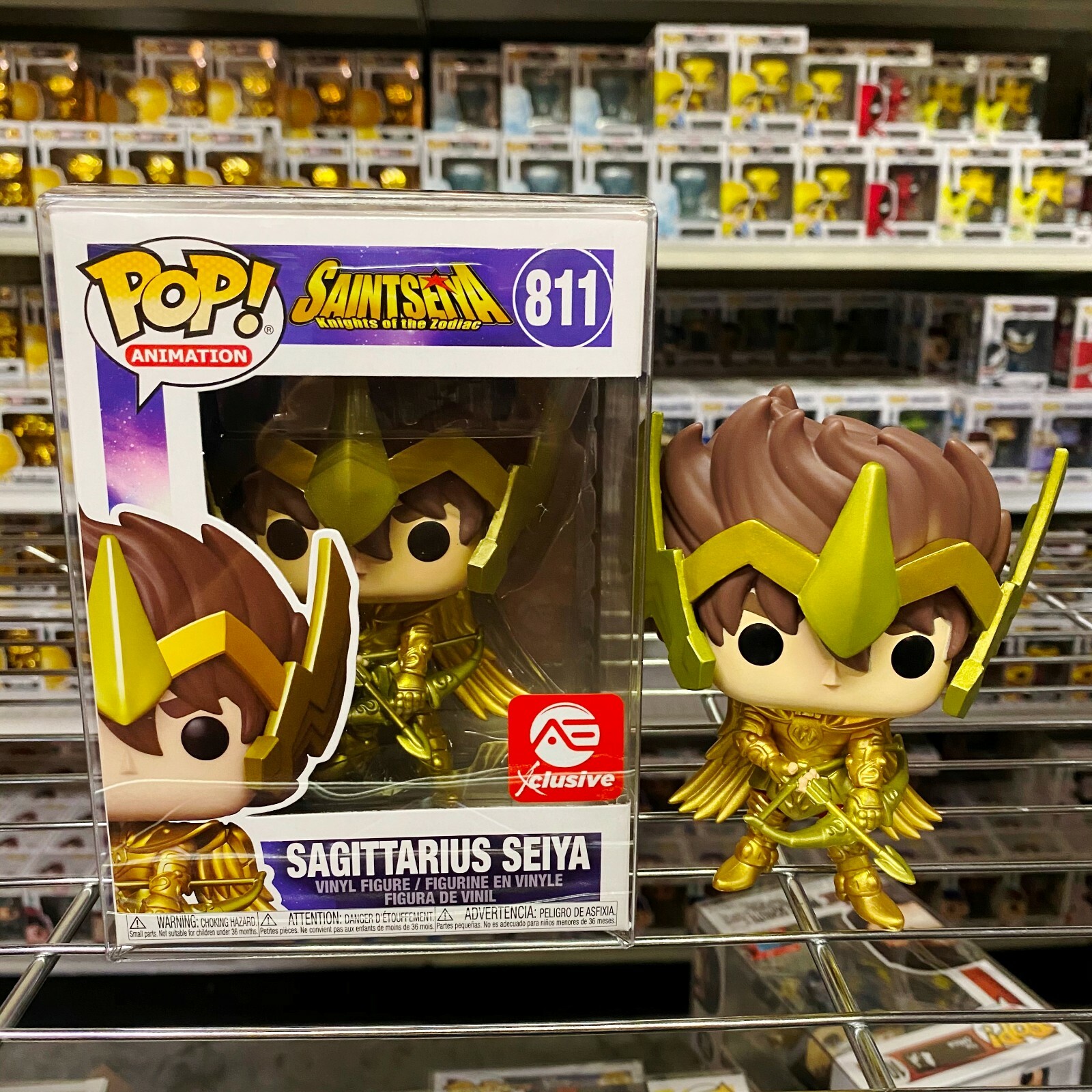 Animación Funko Pop: Vinilo Sagitario Seiya #811 Ae Exclusivo &Quot;Como Nuevo&Quot;