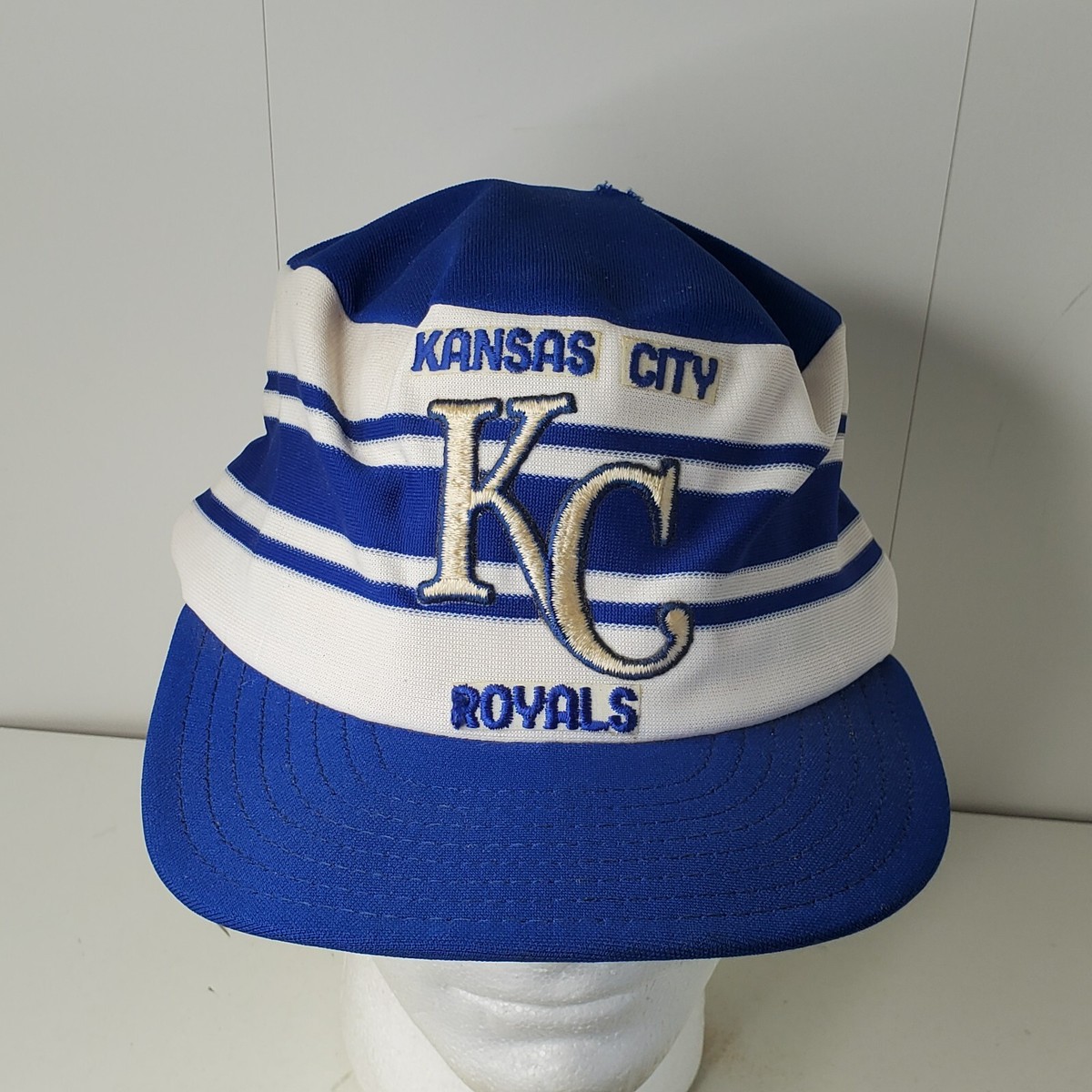 VTG Kansas City Royals AJD Classic Stripes MLB 80's Pillbox
