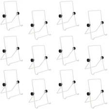 12 Pack Adjustable Wire Display Stand Foldable Tablet Holder Stand for Books