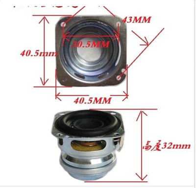 2Stück 1,5''Zoll 40 mm 4 Ω 8 W Breitbandlautsprecher Loudspeaker HIFI Audio Teile