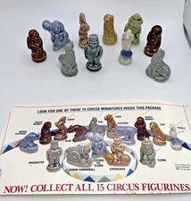 WADE WHIMSIES USA RED ROSE TEA CIRCUS SERIES SET #3 1994 TO 1999