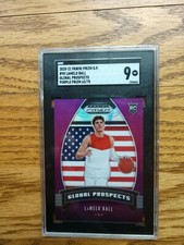 2020-21 Panini Prizm /75 DP LaMelo Ball Global Prospects #98 PURPLE PRIZM SGC 9