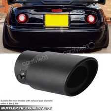 Car Exhaust Pipe Tip Rear Tail Throat Muffler Stainless Steel For Mazda Miata Na