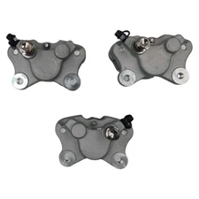 Front Rear Brake Calipers With Pads For Arctic Cat 250 300 375 400 450 500