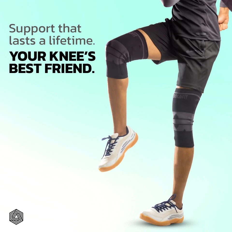 Boldfit Knee Sleeves Brace Medium Size 1 Pair - Image 3 of 4