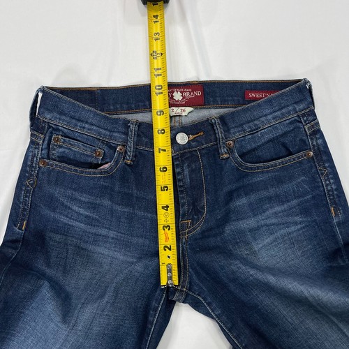 Lucky Brand Jeans 28x30 Womens 2/26 Sweet N Low Bootcut Ankle Blue Dark Stretch - Picture 5 of 10