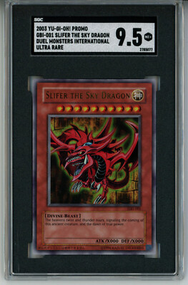2003 YUGIOH GBI-001 SLIFER THE SKY DRAGON ULTRA RARE SGC 9.5 MINT+