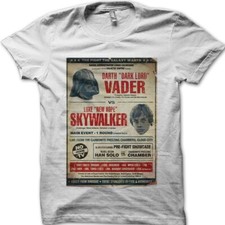 Image of Star Wars Darth Vader vs Skywalker JEDI cotton  t-shirt 8976