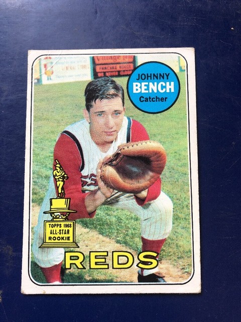 1969 Topps Johnny Bench Cincinnati Reds 95 Baseball Card For Sale