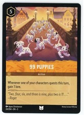 99 Puppies 24/204 Disney Lorcana Into The Inklands Regular Uncommon Card NM