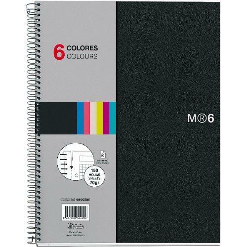 Notebook Miquelrius 8,5 x11 con cable, 6 asignaturas, regulado universitario - Imagen 1 de 8