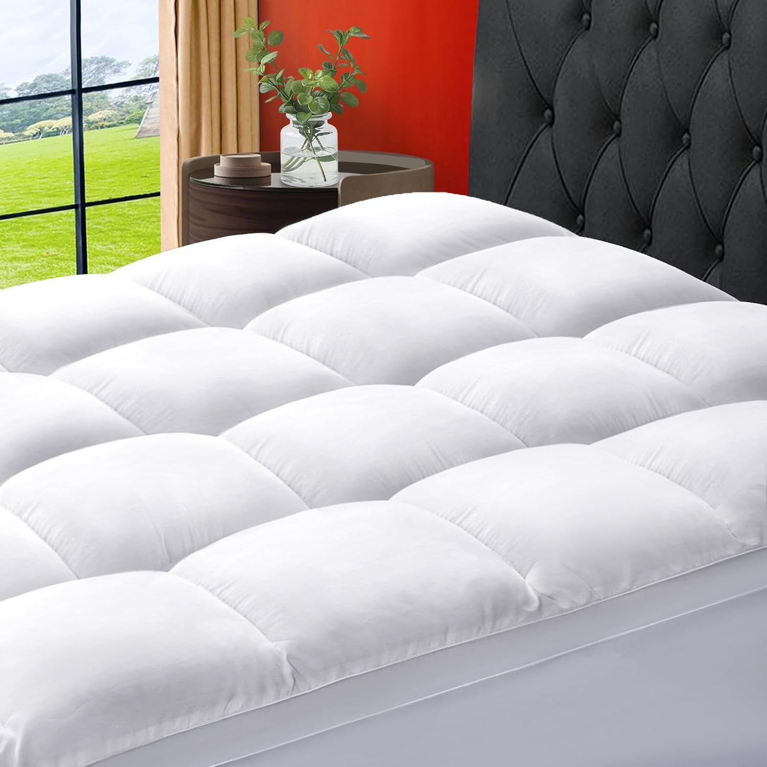 Mattress Topper Short Queen Size Extra Thick Mattress Pad 8-21