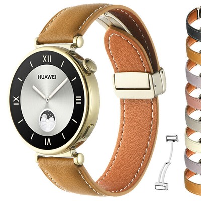 Echt Leder Magnet Armband für Huawei Watch GT 4 41mm/46mm 4 Pro GT 3 Pro GT 2 2e