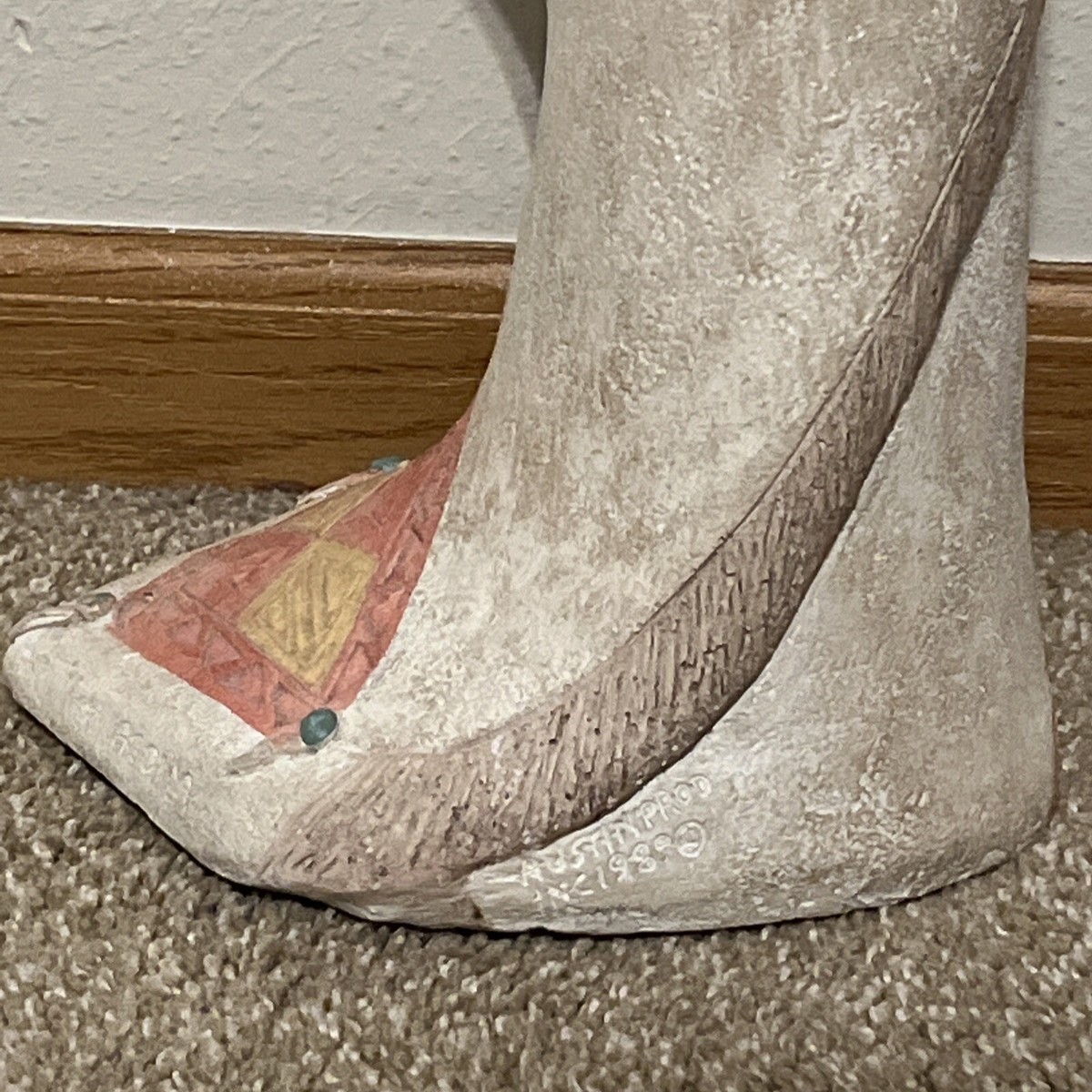 Native American The Gatherer Sculpture Austin Productions Acoma