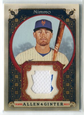 2023 Topps Allen & Ginter Brandon Nimmo JERSEY RELIC NEW YORK METS