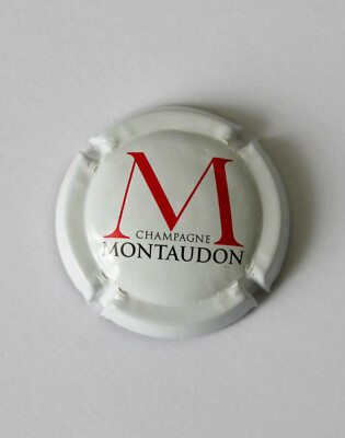 OLD MUZZLE PLATE, CHAMPAGNE CAPSULE - MONTAUDON WHITE RED BLACK (4