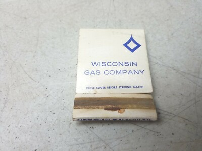 #ad #ad Wisconsin Gas Company Matchbook Cover Vintage Utility Advertising $10.49