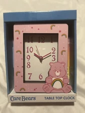 🔥🐻Pink Care Bears “CHEER BEAR” Tabletop Clock🔥