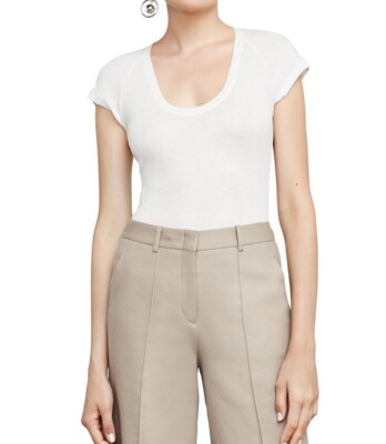 NEW Bcbg MaxAzria Lex  Tee Short Sleeve Knit White top  choose size