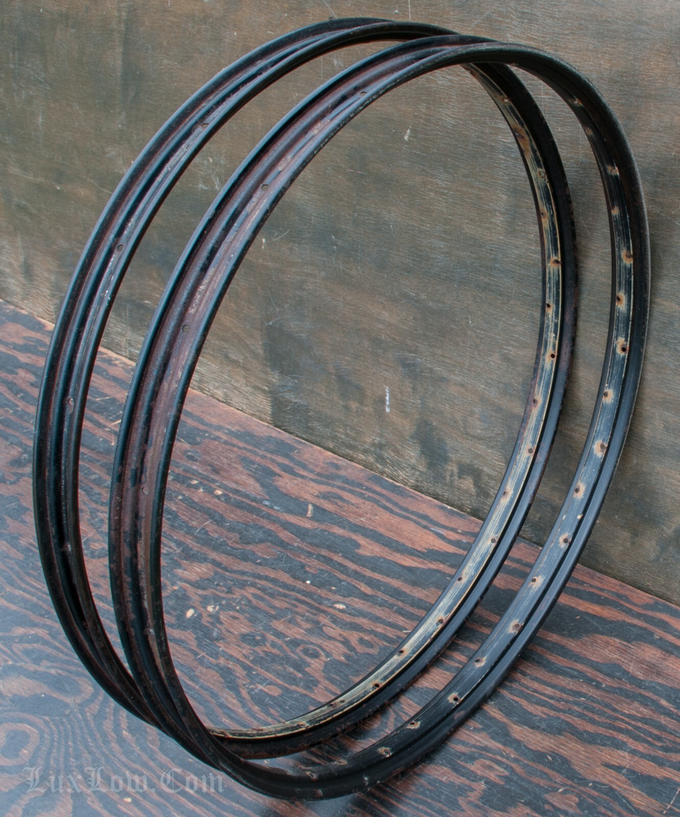 26" Cruiser MotorBike StepSide 36h Patina RIMS Vintage Torpedo Hub Bicycle Wheel