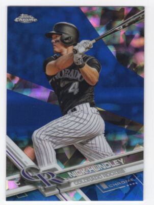 2017 Topps Chrome Sapphire Edition Print Run 250 Nick Hundley #108 Colorado
