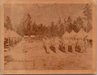 Vtg Color Photo 1942 WW2 US Army 113th Engineers Headquarters Camp Livingston LA